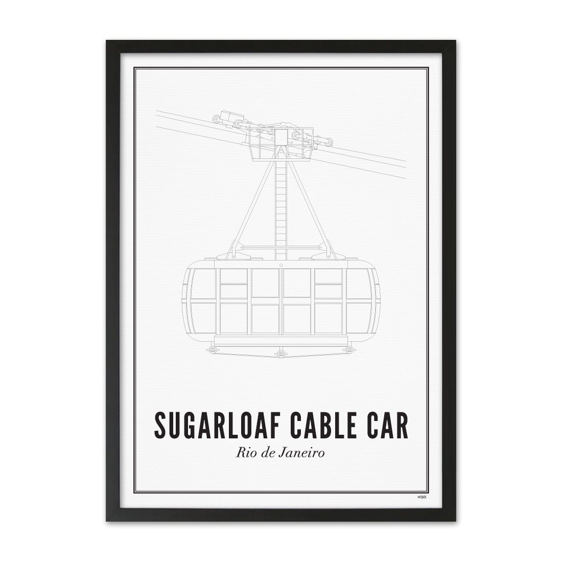 Poster von Rio de Janeiro - Sugarloaf Cable car | WIJCK.